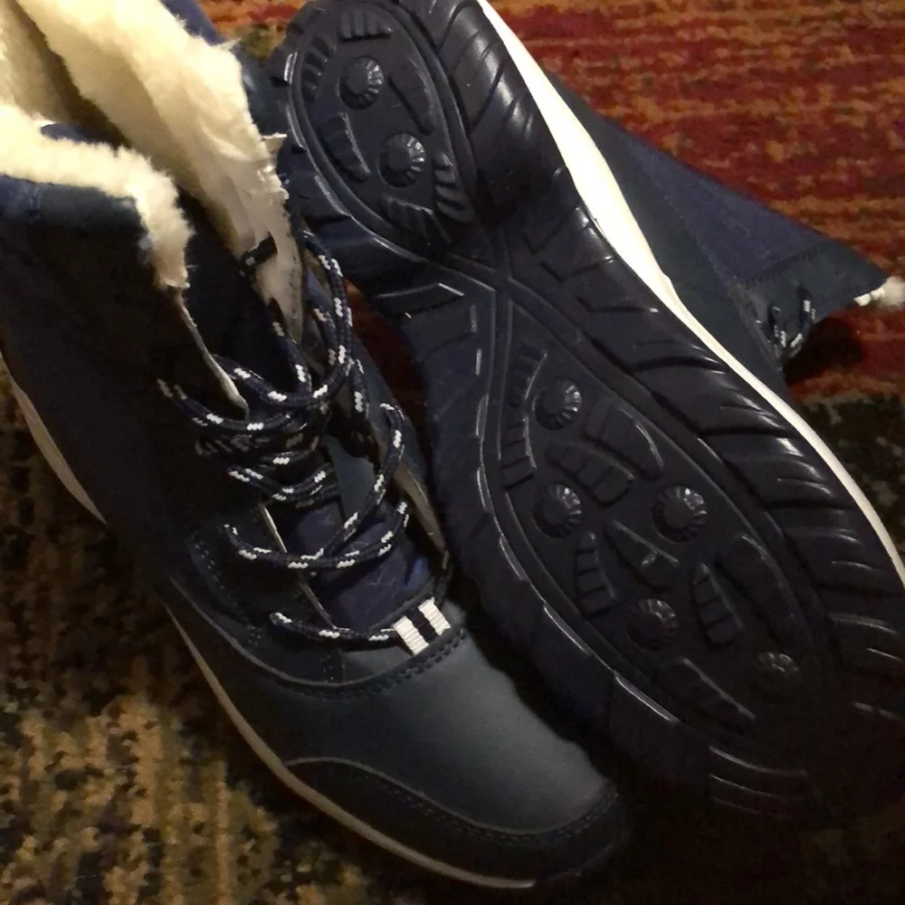 Blue lace up boot NWOT - Picture 4 of 6